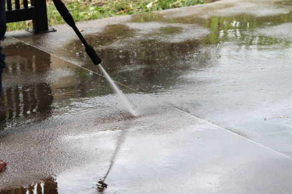 Concrete Deck Cleaning in Round Rock